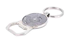 Porte-clés décapsuleur en métal avec cadran calendrier, multifonctionnel, pour cadeau promotionnel d'entreprise - Product Image 4