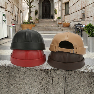 Casquette Snapback Unisexe en Cuir PU à 6 Panneaux avec Boucle Métallique Réglable et Couleurs Contrastées – Chapeau de Baseball Tendance pour Adultes - Product Image 3