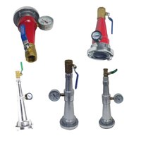 65 Pistolet de test de pression pour lutte contre l'incendie, dispositif de test d'eau pour hydrant, connecteur de manomètre, buses de 25 pouces et 3 pouces, 50 mm