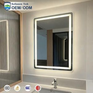 Espejo <span class=keywords><strong>de</strong></span> Baño con Marco Personalizado <span class=keywords><strong>de</strong></span> Fábrica, Espejo LED Inteligente para Baño, Espejo Rectangular Grande <span class=keywords><strong>de</strong></span> Vidrio Flotado con Clasificación IP44, Espejos Grandes Retroiluminados - Product Image 3