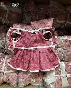 New Luxury Designer Summer Fashion Dog Dress Large Size Couple Matching Pet <strong>Clothes</strong> Cotton <strong>Material</strong> With Animal Pattern - Product Image 6