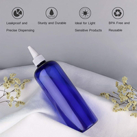 Applicateur de teinture à l'huile pour cheveux doux 60 100 150 200 ml Bouteilles en plastique PP PE avec capuchon de distribution à bouche pointue torsadé