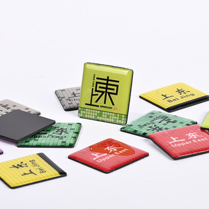 แม่เหล็กติดตู้เย็นหางชวน ขนาด 5x5 ซม. ลายเมือง ตกแต่งด้วยอีพ็อกซี่ ของที่ระลึกสำหรับเป็นของขวัญ - Product Image 1