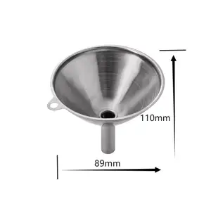 Kitchen Tools Oil Fuel Funnel Stainless Steel Large Funnel Pouring Decanting Funnel
