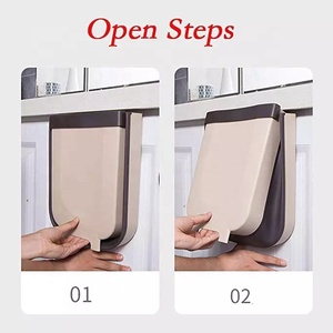 Bán Buôn Nhà Tủ Treo Lưu Trữ Thùng Rác Có Thể Nhà Bếp Treo Tường Gấp Thùng Rác Có Thể Nhựa Thùng Rác - Product Image 6