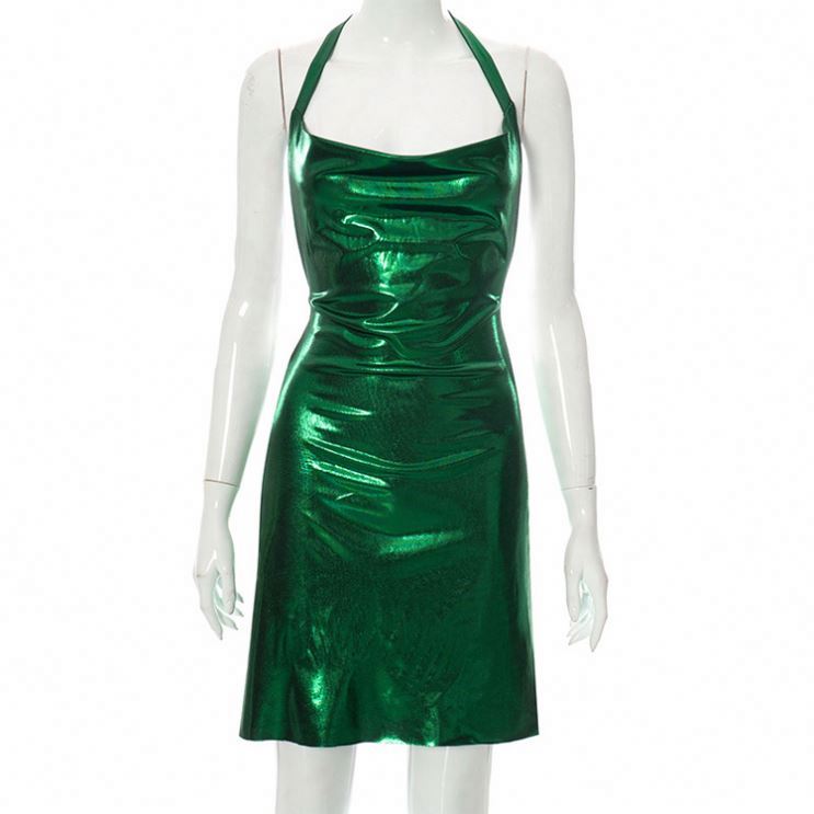 corset puff mini dress Corset Bodice Puff Sleeve Eyelet Green Mini Dress Small (0-4)