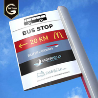 Panneaux d'affichage numériques en acier personnalisés, publicité extérieure à LED, pylône, signalisation de Station-service, panneau d'affichage à Led