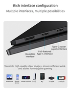 Écran portable de 15,6 pouces avec batterie intégrée, 1080P 4K 300cd/m², avec option tactile