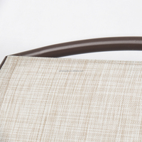 Chaise empilable en fer, chaise de bistrot d'extérieur, chaise en Teslin