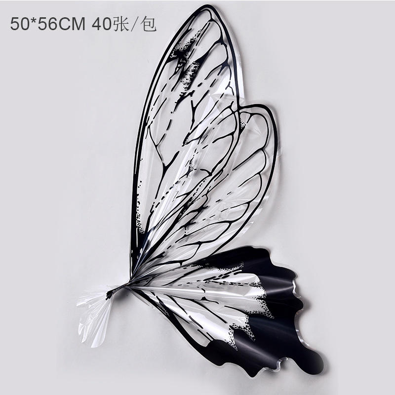 คริสตัลผีเสื้อสีดำ40รูป