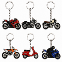 Porte-clés moto vintage promotionnels en gros, porte-clés souvenir en métal personnalisé pour motard, porte-clés en émail dur ou souple
