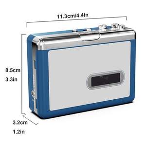 Reproductor de Casetes Portátil con Bluetooth, Grabador, Entrada para Micrófono y Auriculares de 3.5mm, Funciona con Pilas DC/AA, Ideal para Regalo - Product Image 2