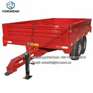 Kecil ATV Pertanian Hidrolik 6 Ton Hook Lift Tipper Dump Trailer