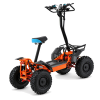 Nouveau design CE, vente chaude, trottinette électrique pliable tout-terrain 4 roues 4000W 60V pour adulte, moto quad électrique, scooter de mobilité électrique