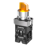 Serie XB2 de Metal con Botón de Bloqueo Automático Iluminado, Interruptor de Perilla de Selección de 10A, Interruptor de Botón LED