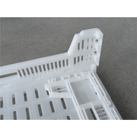 Conteneur pliable empilable de haute qualité en PP de qualité alimentaire, robuste, recyclable, avec grille ventilée pour le stockage