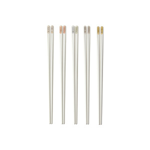 Alloy Chopsticks White 5 Pack Anti Mold Anti Slip High Temperature Resistant Individual Couple Chopsticks For Daily Use - Product Image 5