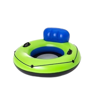 Profitez d'une relaxation estivale ultime avec ce fauteuil gonflable portable et robuste, doté d'un dossier ergonomique et d'un fond en maille respirante.