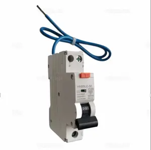 1P+N Arc Fault Detection Device 6KA with Integrated RCBO Residual Current Circuit Breaker Over Current Protection UK Afdd RCD