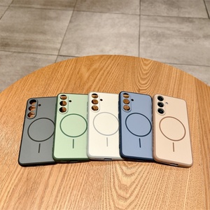 Funda Magnética Esmerilada con Orificios Finos para Teléfono Móvil Samsung S25 S24 S23 Ultra Plus, Carcasa Antideslizante a Prueba de Golpes - Product Image 2