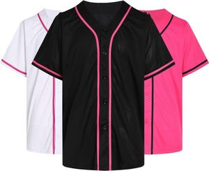 Wholesale High Quality Button Blank Breathable Quick Dry Sublimated Custom Logo Softball <b>Baseball</b> Jersey - Product Image 4