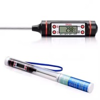 Termometer Dapur Digital TP101, Pengukur Suhu Minyak Dapur, Probe Makanan, Termometer Daging, Termometer BBQ