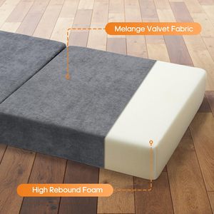 Canapé-lit pliable Chaise-lit convertible avec oreiller en mousse à <span class=keywords><strong>mémoire</strong></span> <span class=keywords><strong>de</strong></span> <span class=keywords><strong>forme</strong></span> haute densité Canapé pliant Canapé <span class=keywords><strong>futon</strong></span> - Product Image 4
