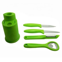 UJ-KT690 Populaire 4-delige fruit- en groentegereedschapset met houder