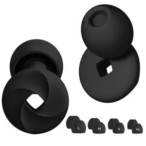 High quality Reusable Hearing Protection Silicone Ear Plug Sound insulation Earplug For Sleeping sleep quiet swimming