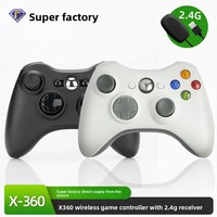 Kontroler Game Nirkabel X-360 dengan 2.4G Wireless untuk 360/PC//Android Dilengkapi Motor Getar Bawaan