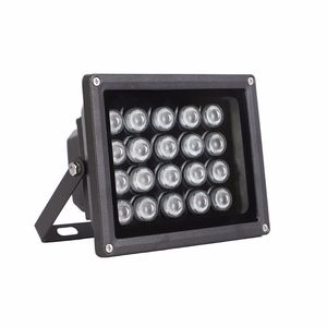 Luz de inundación LED de aluminio blanco IP65, lámpara auxiliar de vigilancia CCTV impermeable para cámara de matrícula de lote exterior de carretera - Product Image 1