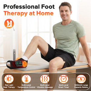 Ceinture de massage sans fil à lumière rouge pour cheville avec chauffage, vibrations, minuterie intelligente, rechargeable, pour le soulagement des douleurs <span class=keywords><strong>au</strong></span> mollet, <span class=keywords><strong>au</strong></span> coude et <span class=keywords><strong>au</strong></span> <span class=keywords><strong>pied</strong></span> - Product Image 2