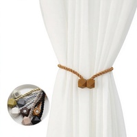 Attaches de rideaux créatifs sans perçage, style moderne minimaliste, avec boucles magnétiques pour salle à manger