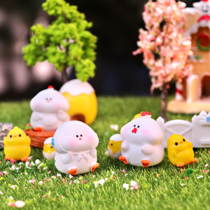 Minicabezal <span class=keywords><strong>de</strong></span> <span class=keywords><strong>dibujos</strong></span> <span class=keywords><strong>animados</strong></span>, figuras <span class=keywords><strong>de</strong></span> nido <span class=keywords><strong>de</strong></span> gallo, Hada, jardín, paisaje <span class=keywords><strong>de</strong></span> musgo en miniatura, accesorios artesanales para terrario - Product Image 4