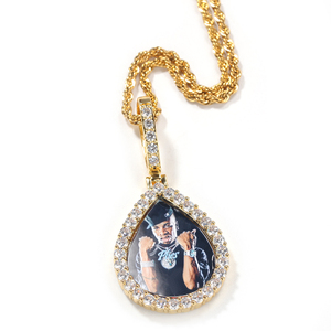 UWIN A Buon Mercato Su Misura Foto Del Pendente Immagine Pendenti Iced Out CZ Memoria Collana per Uomo Donna - Product Image 6