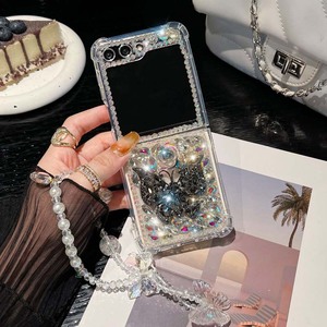 Funda de Lujo con Diamantes Brillantes y Diseño de Mariposa para <span class=keywords><strong>Samsung</strong></span> <span class=keywords><strong>Galaxy</strong></span> <span class=keywords><strong>Z</strong></span> <span class=keywords><strong>Flip</strong></span> 3 4 <span class=keywords><strong>5</strong></span> 6 7, con Correa para Teléfono y Cubierta Plegable de TPU - Product Image 3