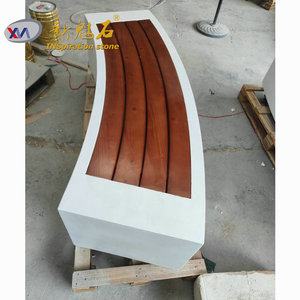 Nouveau banc d'art créatif en pierre magique, béton UHPC, épaisseur 3 cm, pour jardin, parc, terrasse extérieure - Product Image 1