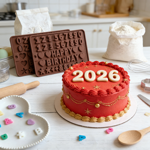 Rectangle Silicone Letter & Number Molds Reusable for Chocolate Candy Birthday Symbols <b>Cake</b> Cookies & Ice Cubes - Product Image 4