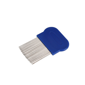 Stainless Steel Fine Tooth Plastic Pet Comb For Dogs And Cats Blue Long Size Convenient Grooming Tool - Product Image 4