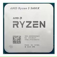 AMD Zen3 R3 R5 7nm R3 5300G 5350G 5350GE R5 5500 5500GT 5600 5600G 5600GT 5600X soket AM4 Gaming CPU untuk komputer Desktop