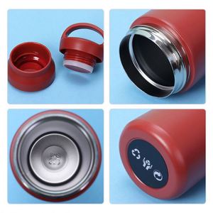 Gobelet isotherme en acier inoxydable à double paroi avec poignée, personnalisable avec logo, pour enfants, avec revêtement poudré - Product Image 4