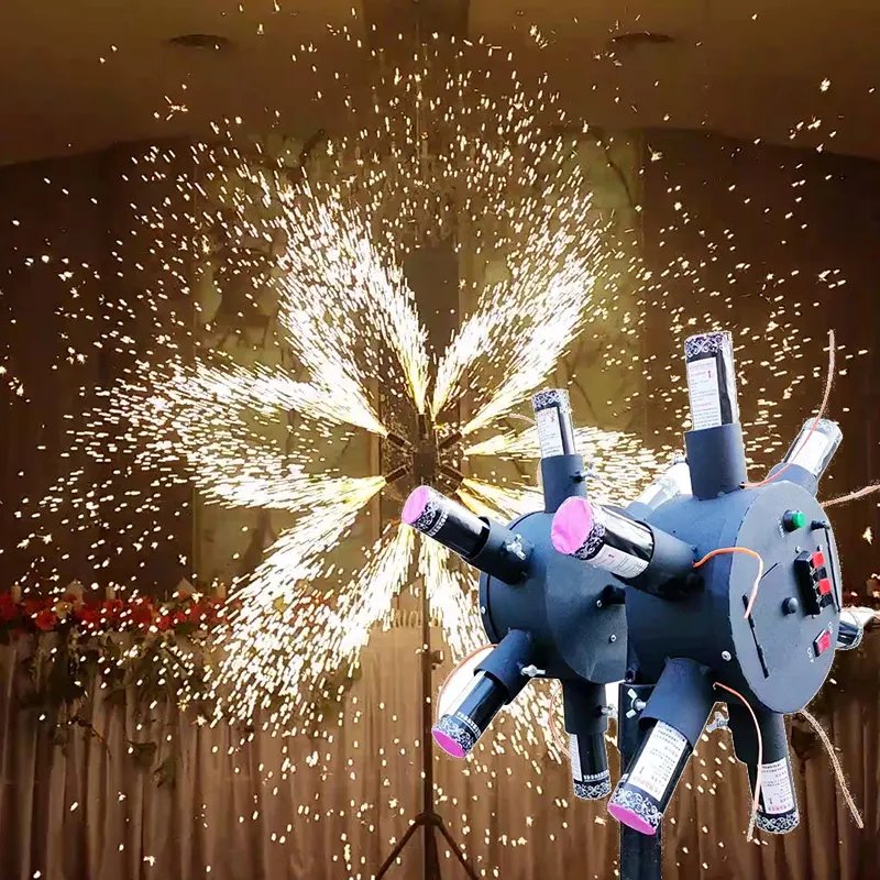 Remote Control Fireworks Fountain Pyrotechnics double wheels electric magical windmill Fireworks igniter