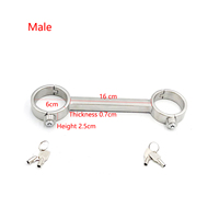 Jouets sexuels pour adultes jouets alternatifs manchette à pression en métal menottes SM à sexe fixe en acier inoxydable lourd pour femmes et hommes