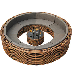 أثاث حديقة دائري حديث للأماكن الخارجية كرسي مبتكر مقاوم للماء مع طراز فناء الفندق - Product Image 5