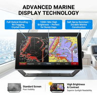 Monitor Marino de 18.5 Pulgadas 4K de Alto Brillo (1500-2000nits) con Unión Óptica, Antideslumbrante, Táctil Capacitivo, Resistente al Agua IP68, para Detección de Peces