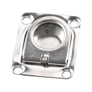 Anneaux de traction en acier inoxydable, clips de couverture de pont de pont, poignées de couverture de cabine, accessoires de quincaillerie marine, anneaux de levage - Product Image 1