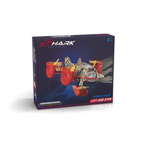 Avión Eléctrico Shark Estilo Graffiti Rojo y Azul, Vuelo y Giro, Listo para Usar en Interiores y Exteriores, Avión RC de Plástico para Niños de 8 a 13 Años - Product Image 1