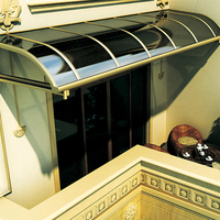 Extérieur Diy Étanche Prix Fenêtre Aluminium Toit Polycarbonate Couverture De Pluie Terrasse Balcon Patio Couverture Auvent Auvent Auvent