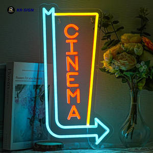 Letrero LED de neón personalizado, duradero, de acrílico, 120K, regulable, 5V, USB, con diseño de palomitas de maíz para cine, sala de cine clásica, decoración de bar en casa - Product Image 2
