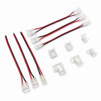 Konektor Strip LED COB Pabrik Kustom 5 8 10mm Tanpa Solder Klip Kristal Konektor Strip LED 2 3 4 5 6 Pin